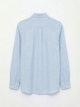 Regular Fit ?izgili Oxford Erkek G?mlek