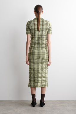 FALDA MIDI DE ALGOD?N JACQUARD A CUADROS - H&m фото 3