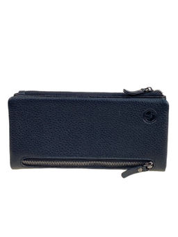 Мужское портмоне из натуральной кожи, цвет черный