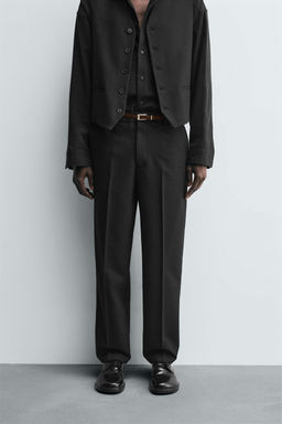 TEXTURED SUIT TROUSERS - Zara фото 2