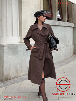 Трен женский замшевый весенний