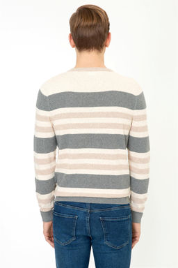 Мужской серый меланжевый свитер Неожиданная скидка в корзине - U.s. polo assn фото 4