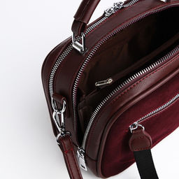 Сумка-саквояж на молнии, цвет коричневый - Simaland фото 7