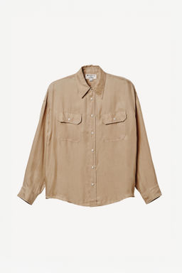 CAMISA FLUIDA CUPRO - VISCOSA WILLY CHAVARRIA X ZARA / Beige
