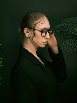 Серьги металл Трио объёмные, цвет золото - Qf фото 4