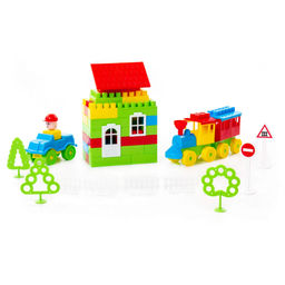 Конструктор Строитель (181 элемент) (в пакете) - Полесье фото 4