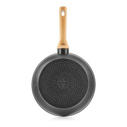 Сковорода глубокая с антипригарным покрытием Walmer York Induction, 24 см, цвет светлое дерево  фото 3