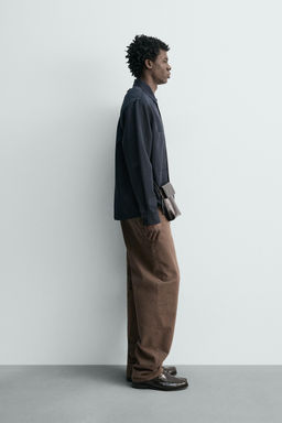 SOBRECAMISA REGULAR FIT BOLSILLOS / Marino oscuro - Zara фото 4