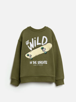 ACOOLA / Джемпер детский для мальчиков Mackay хаки  фото 2