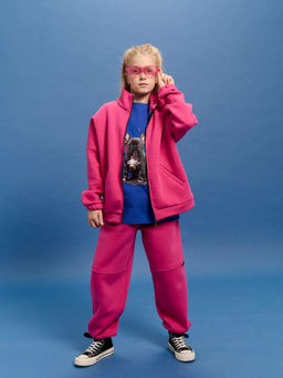 Джоггеры Бабл-гам с карманами утепленные 7+ - Bungly фото 10