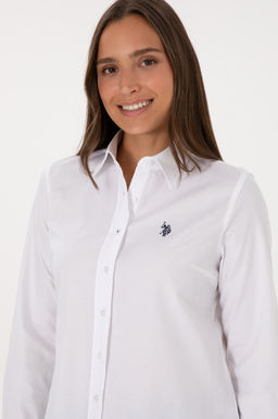 Kad_n Beyaz Uzun Kollu Basic G_mlek Sepette S_rpriz _ndirim - U.s. polo assn фото 2