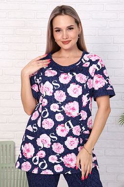 Костюм с бриджами, синий (909-1)