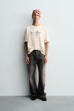 WASHED PRINT T-SHIRT
