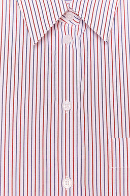 ZW COLLECTION STRIPED POPLIN SHIRT - Zara фото 7