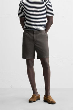 PLEATED REGULAR FIT BERMUDA SHORTS - Zara фото 11
