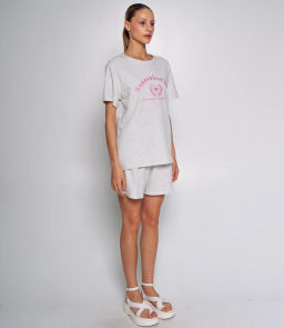 Костюм #КТ38-5, светло-серый меланж