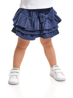 Юбка для девочки UD 1265 синий - Mini maxi фото 3