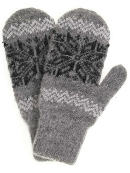 Варежки женские "Снежинка с зигзагом" 3022-4