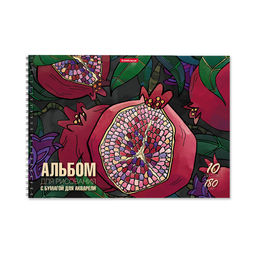 АКЦИЯ Цена за 10 шт. Альбом для рисования с бумагой для акварели на спирали ErichKrause Juicy Fruits, А4, 10 листов