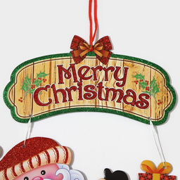 Новогоднее украшение настенное Дед мороз на санках, подвеска, 43,5х30,5 см - Simaland фото 3