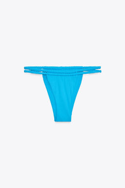 BRAIDED TIE-SIDE BIKINI BOTTOMS - Zara фото 3