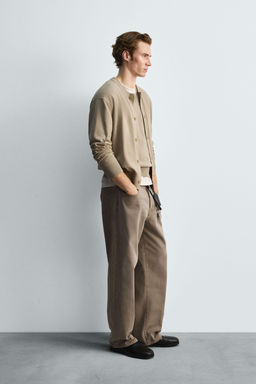 COTTON-RAMIE CARDIGAN - Zara фото 4