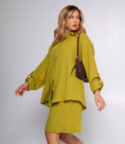 Костюм #ОБШ2490, оливковый