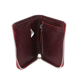 Портмоне женское Croco-ПР-931 натуральная кожа 1 отд, 4 карм, бордо игуана (78) 265477  фото 3