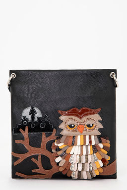 Сумка с аппликацией ДС-144-94 черный