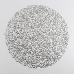 Цена за 12 шт. Салфетка сервировочная на стол Манифик, d=38 см, цвет серебряный - Simaland фото 4