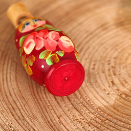 Свисток расписной Матрешка, 7,5 см , дерево, микс - Simaland фото 3