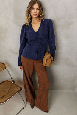 Блуза Gizart 15421 синий  фото 2