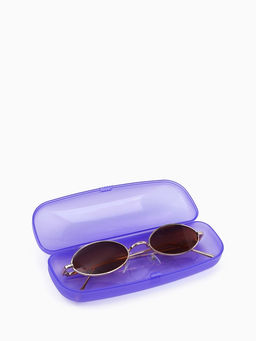 Футляр для очков на хлопушке, длина 16 см, МИКС