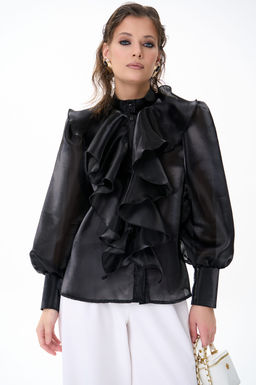 Рубашка Алиша (черный) - Эльза фото 10