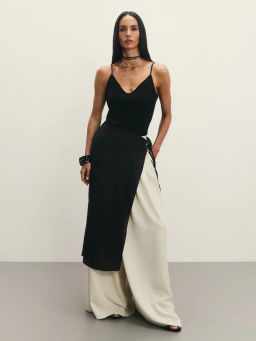 Полуюбка на завязках из тенселя / Zarina  фото 6