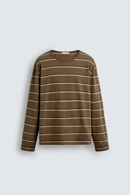 STRIPED JACQUARD T-SHIRT - Zara фото 8