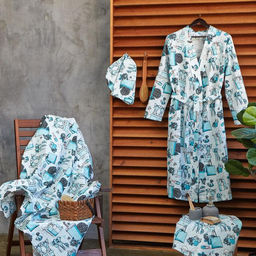 Простыня банная Этель Mint mood 150х180 см, вафля 200г/м2, 100% хл  фото 6