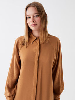 D?z Uzun Kollu Kad?n G?mlek Tunik