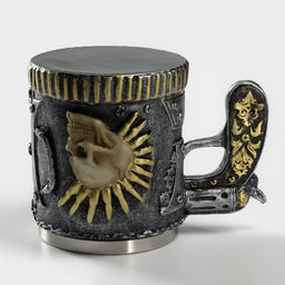 Кружка «Панк.Череп. Хэллоуин», 400 мл, нержавеющая сталь, серебристая