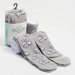 Колготки детские «Крошка Я. Зайка», рост 86-92 см, серые