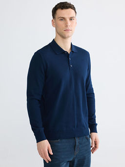 Polo Yaka Erkek Triko Kazak