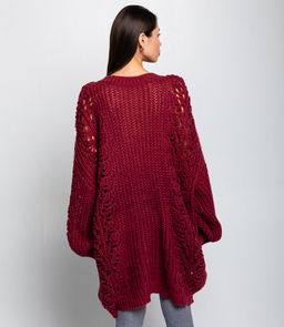 Пуловер #КТ8101 (6), бордовый - Dommod фото 3