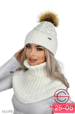 Комплект женский 2в1 с помпоном - Bruno фото 2