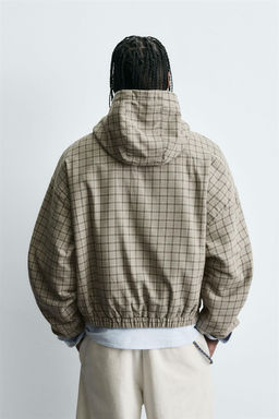 CHECK BOXY FIT JACKET - Zara фото 3