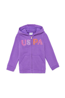 Детская сиреневая базовая толстовка с капюшоном Неожиданная скидка в корзине - U.s. polo assn фото 2
