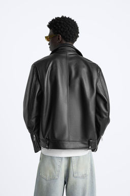 FAUX LEATHER BIKER JACKET - Zara фото 4