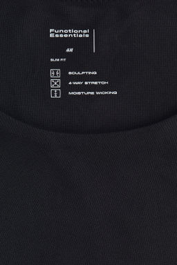 Body tanga de manga corta Sculpting - H&m фото 8