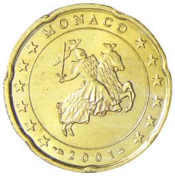 20 евроцентов 2001 года Монако