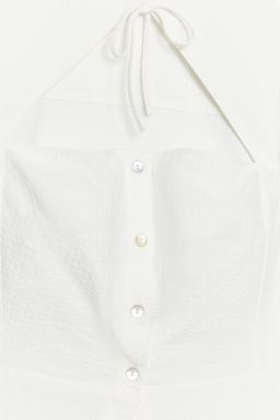 TOP CUT OUT LAZO / Blanco - Zara фото 9