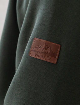 Худи на молнии из премиального футера трехнитки с начесом - Vilatte фото 2